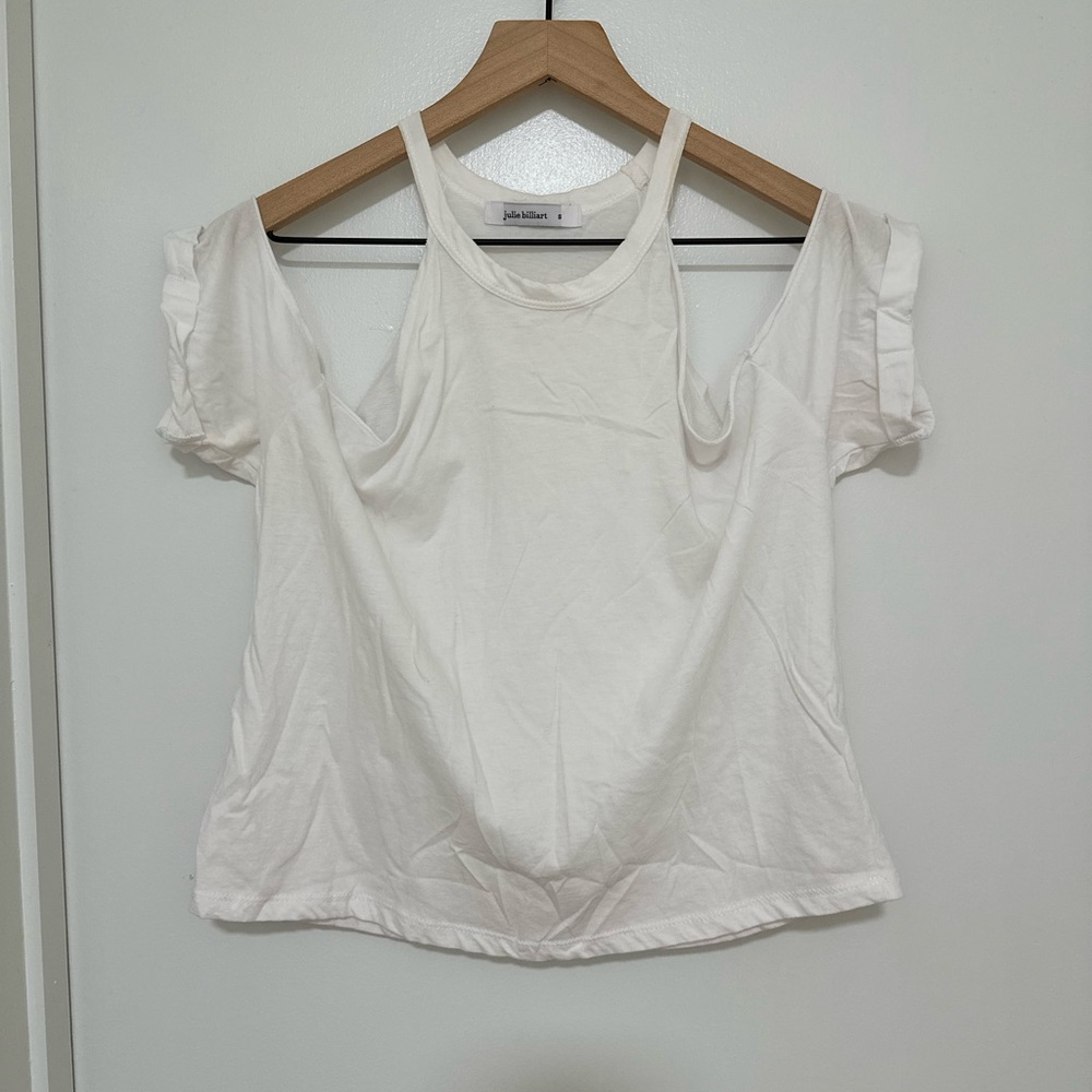 JULIE‎ BILLIARS | White Cold Shoulder Top